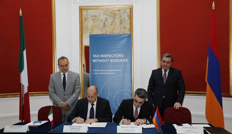Armenian and Italian Tax Administrations Signed a Memorandum of Understanding on May 21, 2019 in Yerevan