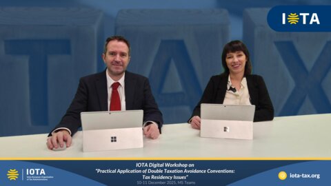 Digital Workshop on Practical Application of Double Taxation Avoidance Conventions: Tax Residency Issues