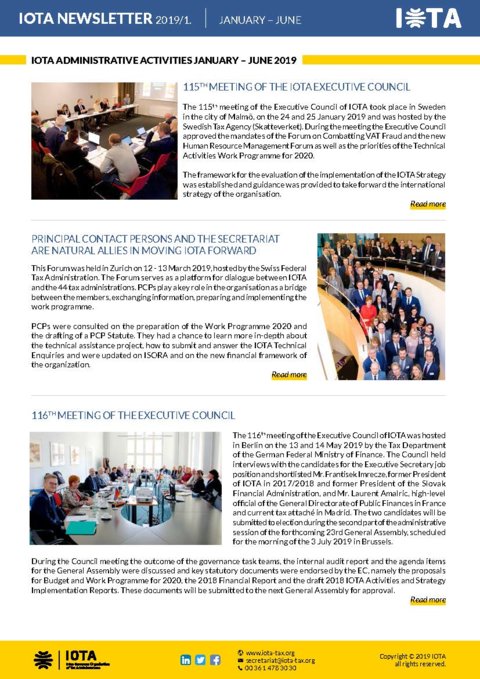 IOTA's latest Newsletter 1/2019